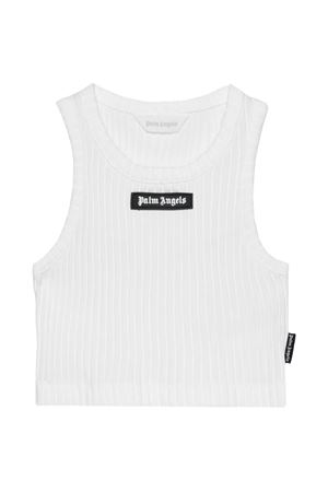 ribbed tank top PALM ANGELS KIDS | PGAG002S26JER002002